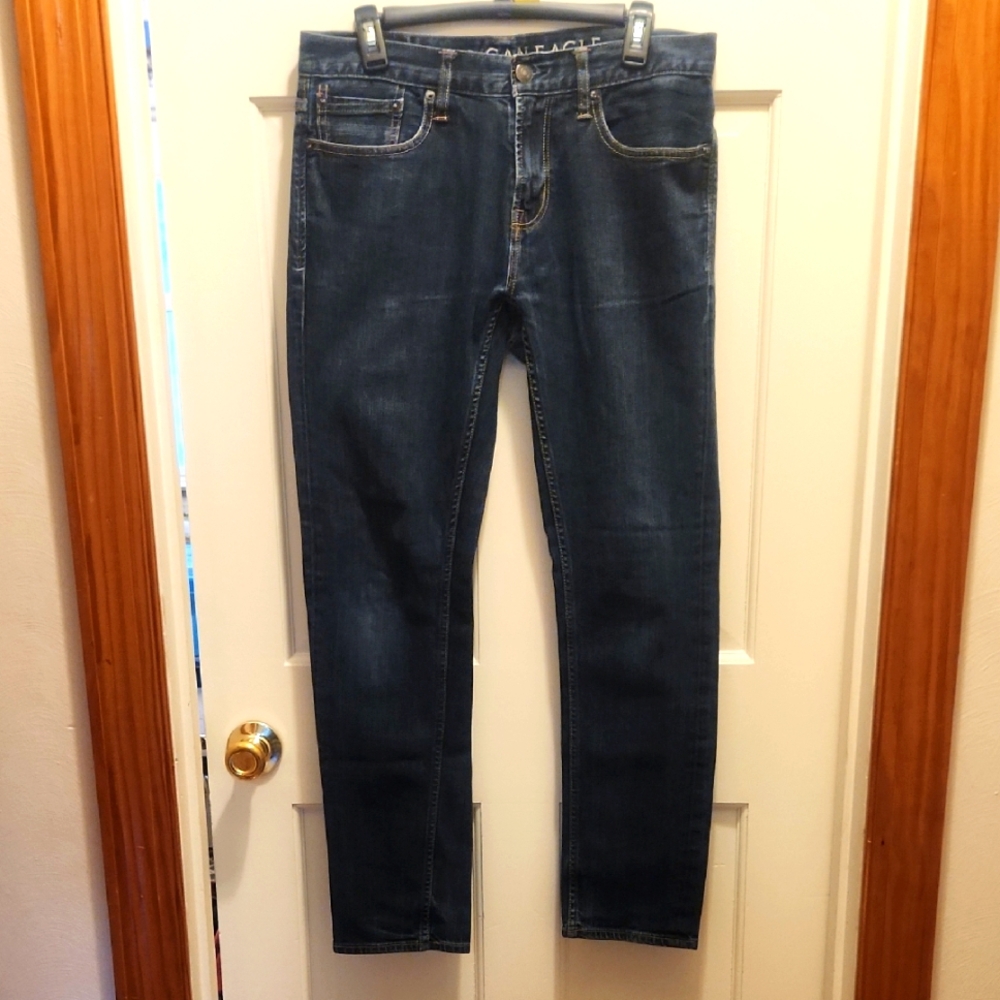 American Eagle Outfitters Men's Skinny Blue Jeans 32/32